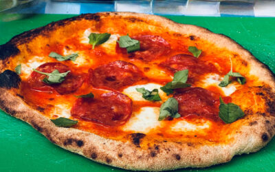 Pizza dough and pizza topping